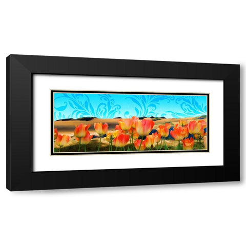 Painted Sky Panorama Black Modern Wood Framed Art Print with Double Matting by Lavoie, Tina