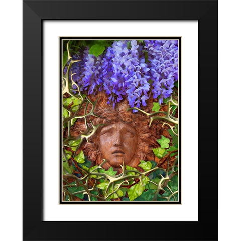 Secret Garden Black Modern Wood Framed Art Print with Double Matting by Lavoie, Tina