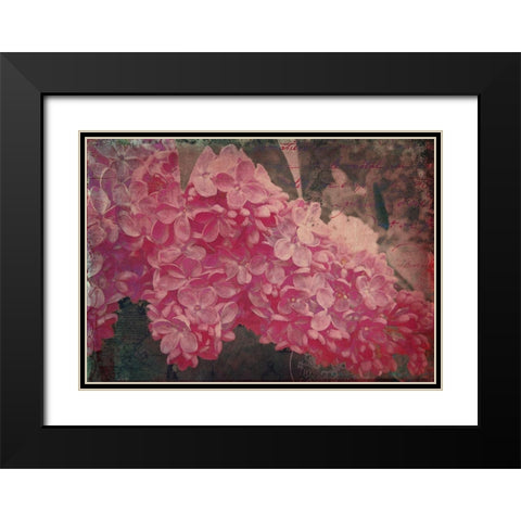 Vintage Lilacs Deux Black Modern Wood Framed Art Print with Double Matting by Lavoie, Tina