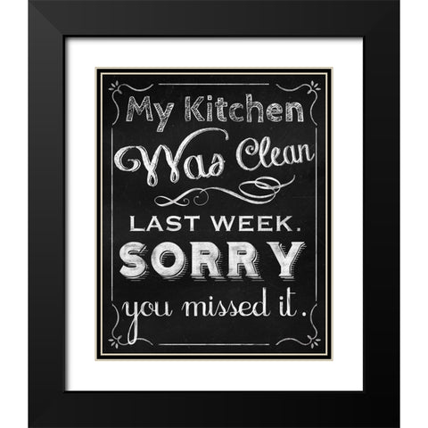 Missed It Black Modern Wood Framed Art Print with Double Matting by Lavoie, Tina
