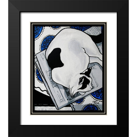 Patch Black Modern Wood Framed Art Print with Double Matting by Lavoie, Tina