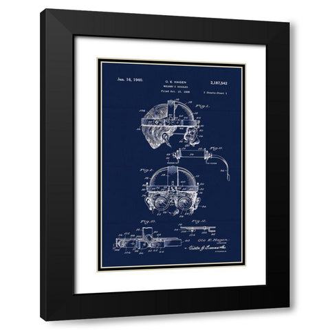 Welders Goggles 1 Black Modern Wood Framed Art Print with Double Matting by Lavoie, Tina