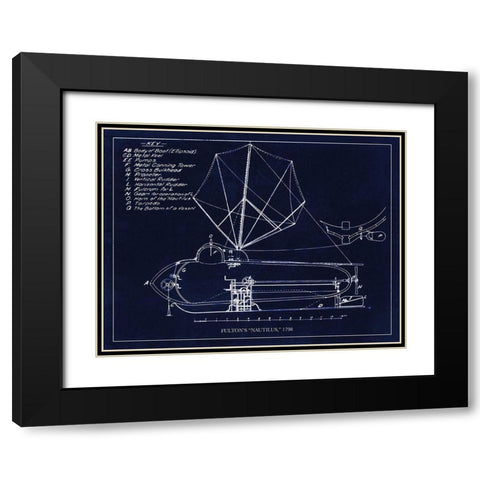 The Nautilus 1798 Black Modern Wood Framed Art Print with Double Matting by Lavoie, Tina