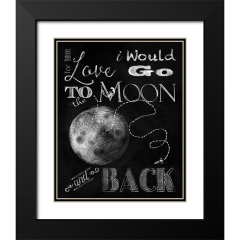 For Your Love Black Modern Wood Framed Art Print with Double Matting by Lavoie, Tina