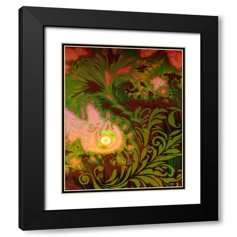 Tahitian Sunrise Black Modern Wood Framed Art Print with Double Matting by Lavoie, Tina