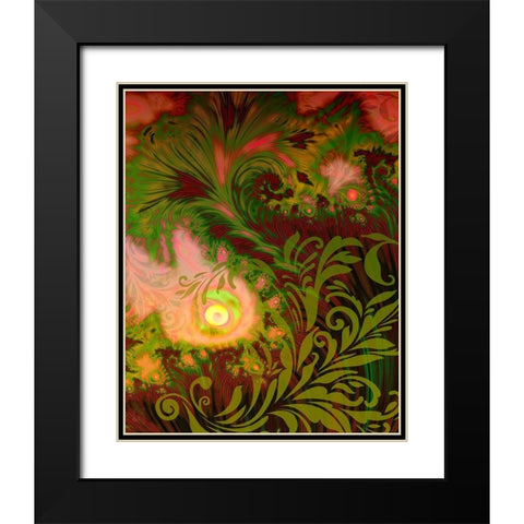 Tahitian Sunrise Black Modern Wood Framed Art Print with Double Matting by Lavoie, Tina