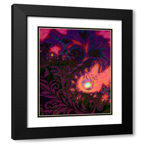 Tahitian Sunset Black Modern Wood Framed Art Print with Double Matting by Lavoie, Tina
