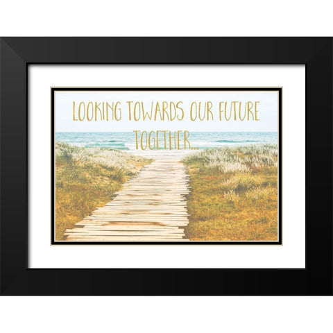 Looking Towards Our Future Together Black Modern Wood Framed Art Print with Double Matting by Lavoie, Tina