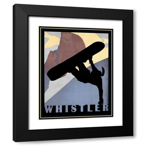 Whistler Mountain Winter Sports I Black Modern Wood Framed Art Print with Double Matting by Lavoie, Tina