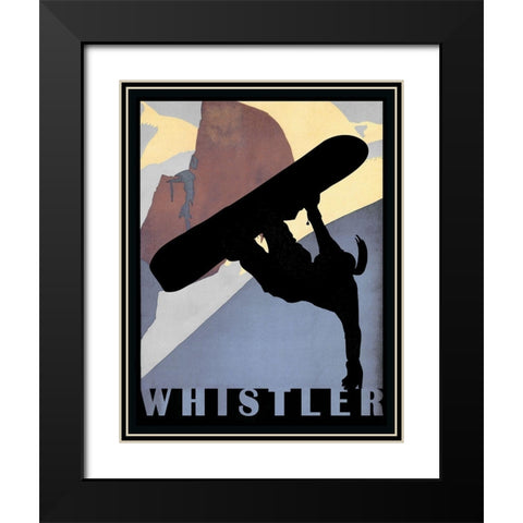 Whistler Mountain Winter Sports I Black Modern Wood Framed Art Print with Double Matting by Lavoie, Tina