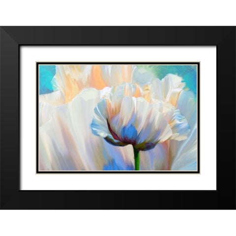 Coco In Love Black Modern Wood Framed Art Print with Double Matting by Lavoie, Tina