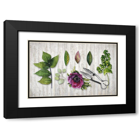 Botanica Black Modern Wood Framed Art Print with Double Matting by Lavoie, Tina
