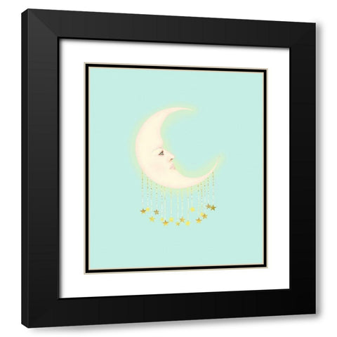 Dreaming Of The Moon Black Modern Wood Framed Art Print with Double Matting by Lavoie, Tina