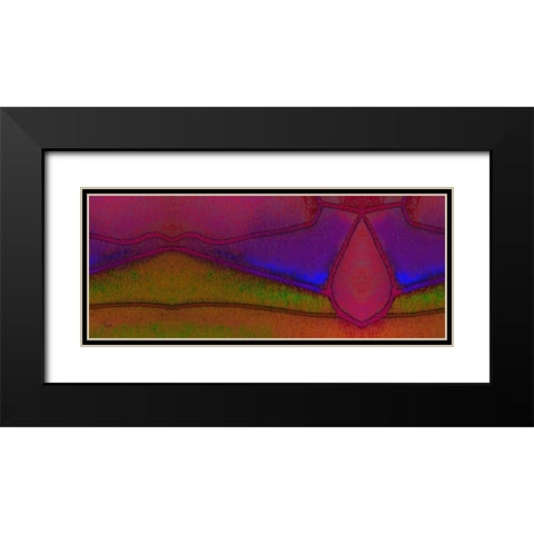 Compartmentalization Black Modern Wood Framed Art Print with Double Matting by Lavoie, Tina