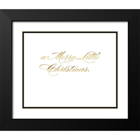 Park Avenue a Merry Little Christmas inside card copy Black Modern Wood Framed Art Print with Double Matting by Lavoie, Tina