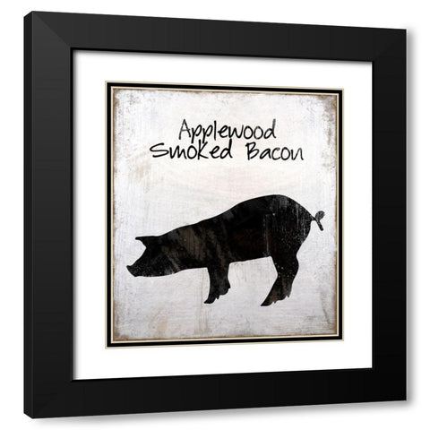 Applewood Smoked Bacon Black Modern Wood Framed Art Print with Double Matting by Lavoie, Tina