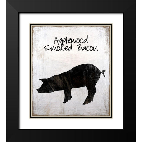 Applewood Smoked Bacon Black Modern Wood Framed Art Print with Double Matting by Lavoie, Tina