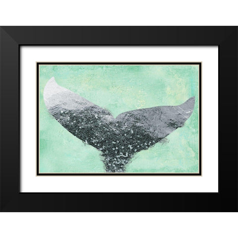 A Mermaids Tail I Black Modern Wood Framed Art Print with Double Matting by Lavoie, Tina