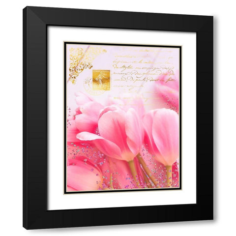 Wedding In Paris I Black Modern Wood Framed Art Print with Double Matting by Lavoie, Tina