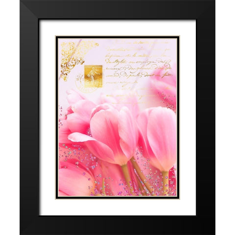 Wedding In Paris I Black Modern Wood Framed Art Print with Double Matting by Lavoie, Tina