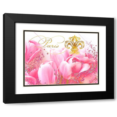 Wedding in Paris II Black Modern Wood Framed Art Print with Double Matting by Lavoie, Tina