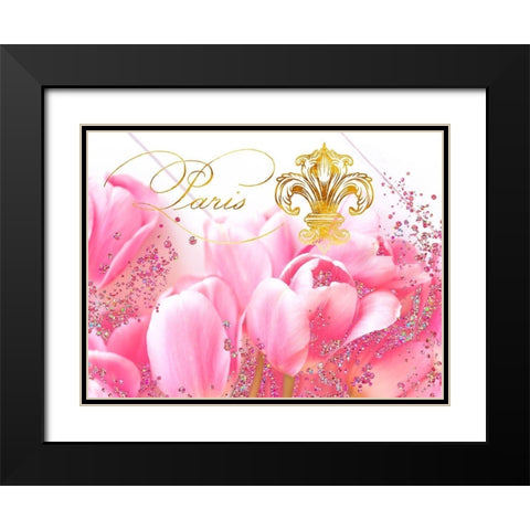 Wedding in Paris II Black Modern Wood Framed Art Print with Double Matting by Lavoie, Tina