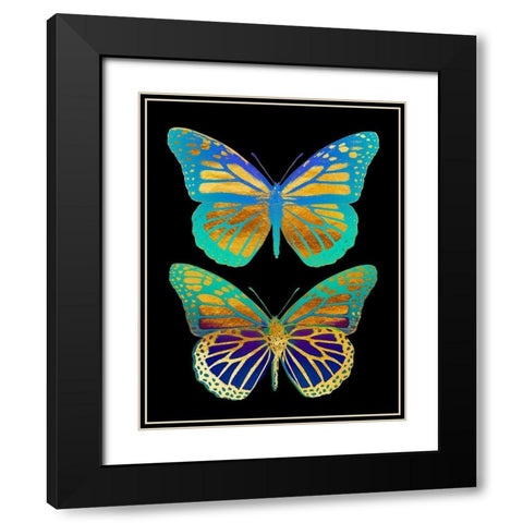 Danaus Plexippus Psychedelicus I Black Modern Wood Framed Art Print with Double Matting by Lavoie, Tina