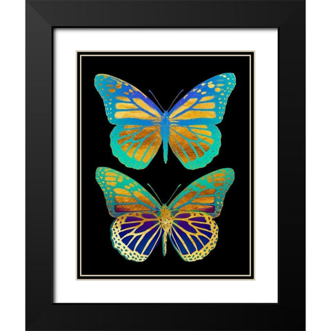 Danaus Plexippus Psychedelicus I Black Modern Wood Framed Art Print with Double Matting by Lavoie, Tina