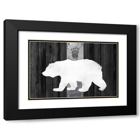 Oso Blanco Lodge Black Modern Wood Framed Art Print with Double Matting by Lavoie, Tina
