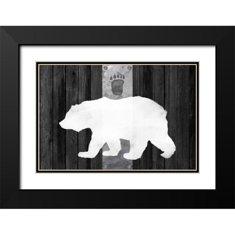 Oso Blanco Lodge Black Modern Wood Framed Art Print with Double Matting by Lavoie, Tina