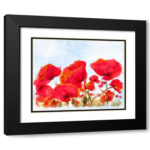 Field of Dreams Black Modern Wood Framed Art Print with Double Matting by Lavoie, Tina