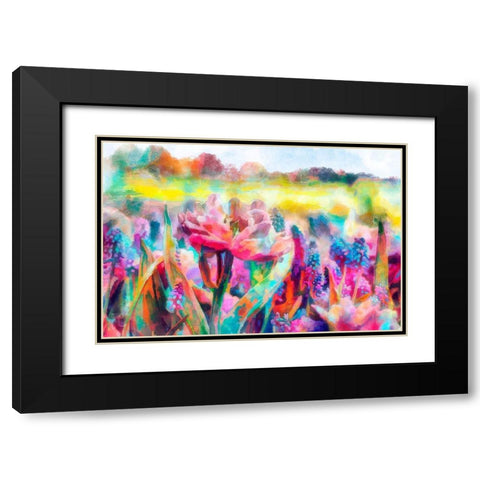 Saturday Afternoon Black Modern Wood Framed Art Print with Double Matting by Lavoie, Tina