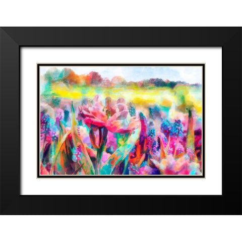 Saturday Afternoon Black Modern Wood Framed Art Print with Double Matting by Lavoie, Tina