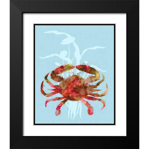 Mystical Crab Black Modern Wood Framed Art Print with Double Matting by Lavoie, Tina