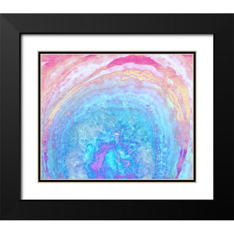 Into the ether Black Modern Wood Framed Art Print with Double Matting by Lavoie, Tina