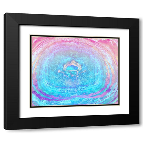 ether Black Modern Wood Framed Art Print with Double Matting by Lavoie, Tina