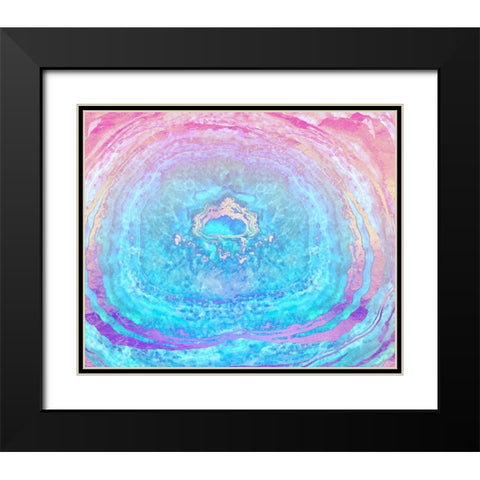 ether Black Modern Wood Framed Art Print with Double Matting by Lavoie, Tina