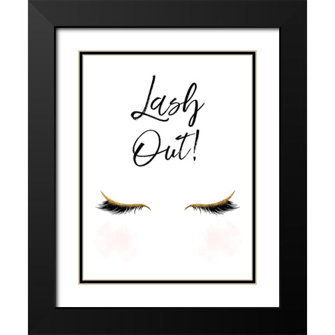 Lash Out Black Modern Wood Framed Art Print with Double Matting by Lavoie, Tina
