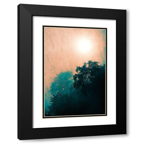Jungle Canopy At Sunset Black Modern Wood Framed Art Print with Double Matting by Lavoie, Tina