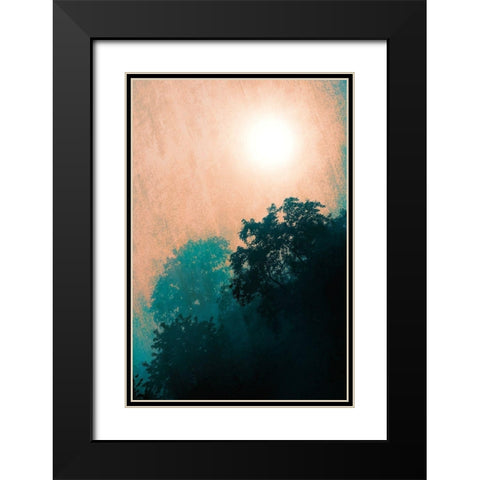 Jungle Canopy At Sunset Black Modern Wood Framed Art Print with Double Matting by Lavoie, Tina