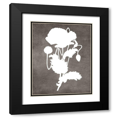 Spirit Poppy I Black Modern Wood Framed Art Print with Double Matting by Lavoie, Tina