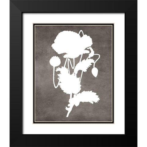 Spirit Poppy I Black Modern Wood Framed Art Print with Double Matting by Lavoie, Tina