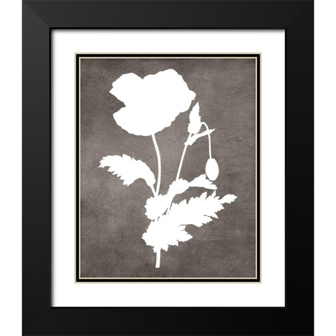 Spirit Poppy II Black Modern Wood Framed Art Print with Double Matting by Lavoie, Tina