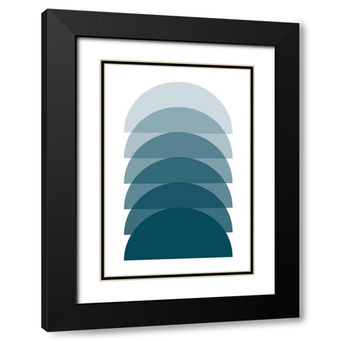 Sunset II Black Modern Wood Framed Art Print with Double Matting by Lavoie, Tina