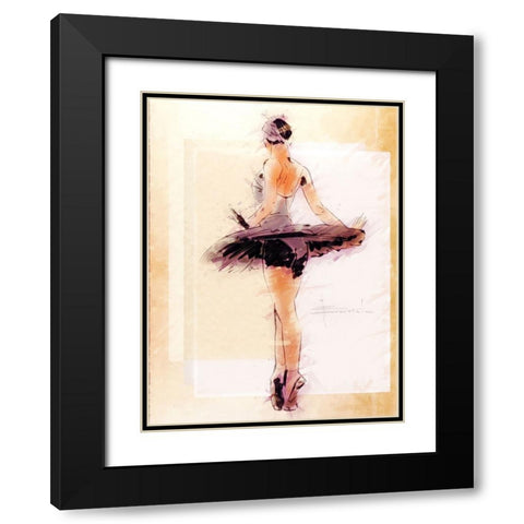 Ready Black Modern Wood Framed Art Print with Double Matting by TMBorenstein