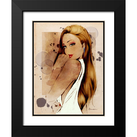 I Have A Secret Black Modern Wood Framed Art Print with Double Matting by TMBorenstein
