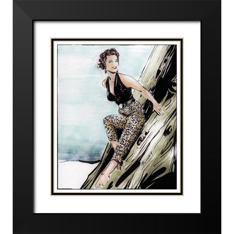 62 Wondering Black Modern Wood Framed Art Print with Double Matting by TMBorenstein