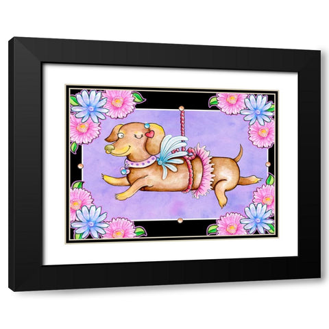 A Lot a Love Black Modern Wood Framed Art Print with Double Matting by Wade, Valarie