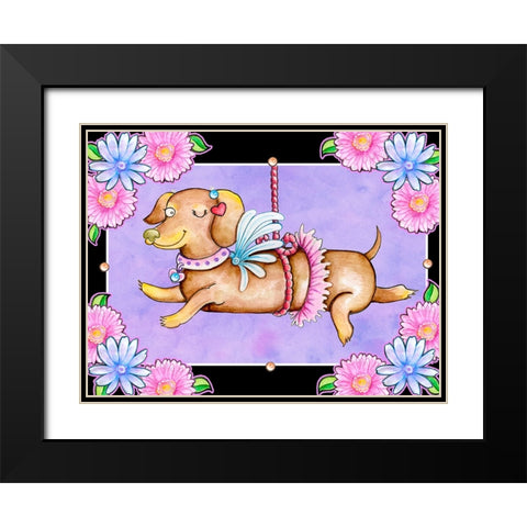 A Lot a Love Black Modern Wood Framed Art Print with Double Matting by Wade, Valarie