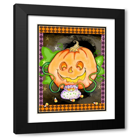 Treats 2 Black Modern Wood Framed Art Print with Double Matting by Wade, Valarie